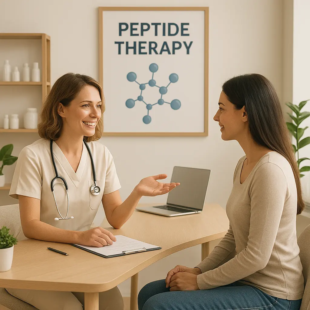Consultation space for peptide therapy discussion