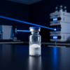 BPC-157 TB-500 research peptide vials on lab bench — BPC-157 TB-500 blend UK supplier comparison