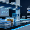 Three research peptide vials on lab bench — semaglutide, tirzepatide, retatrutide comparison guide UK